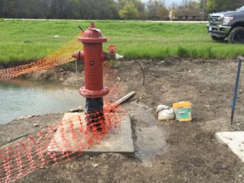 Sample port install from Fire Hydrant