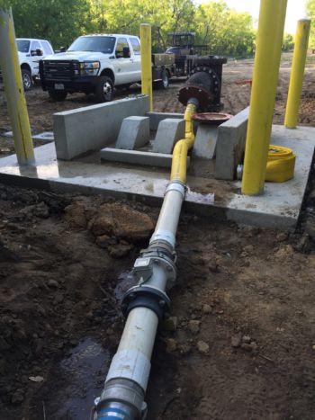 Flush from drain valve-SAWS San Antonio
